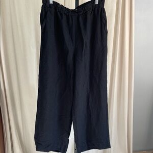 Madewell Wide Leg Pants in Black